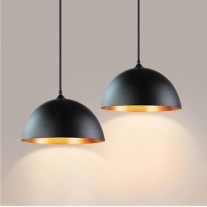 New in Box Set of 2 Domed Pendant Lights